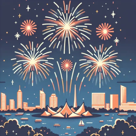 Festival Kembang Api di Ancol